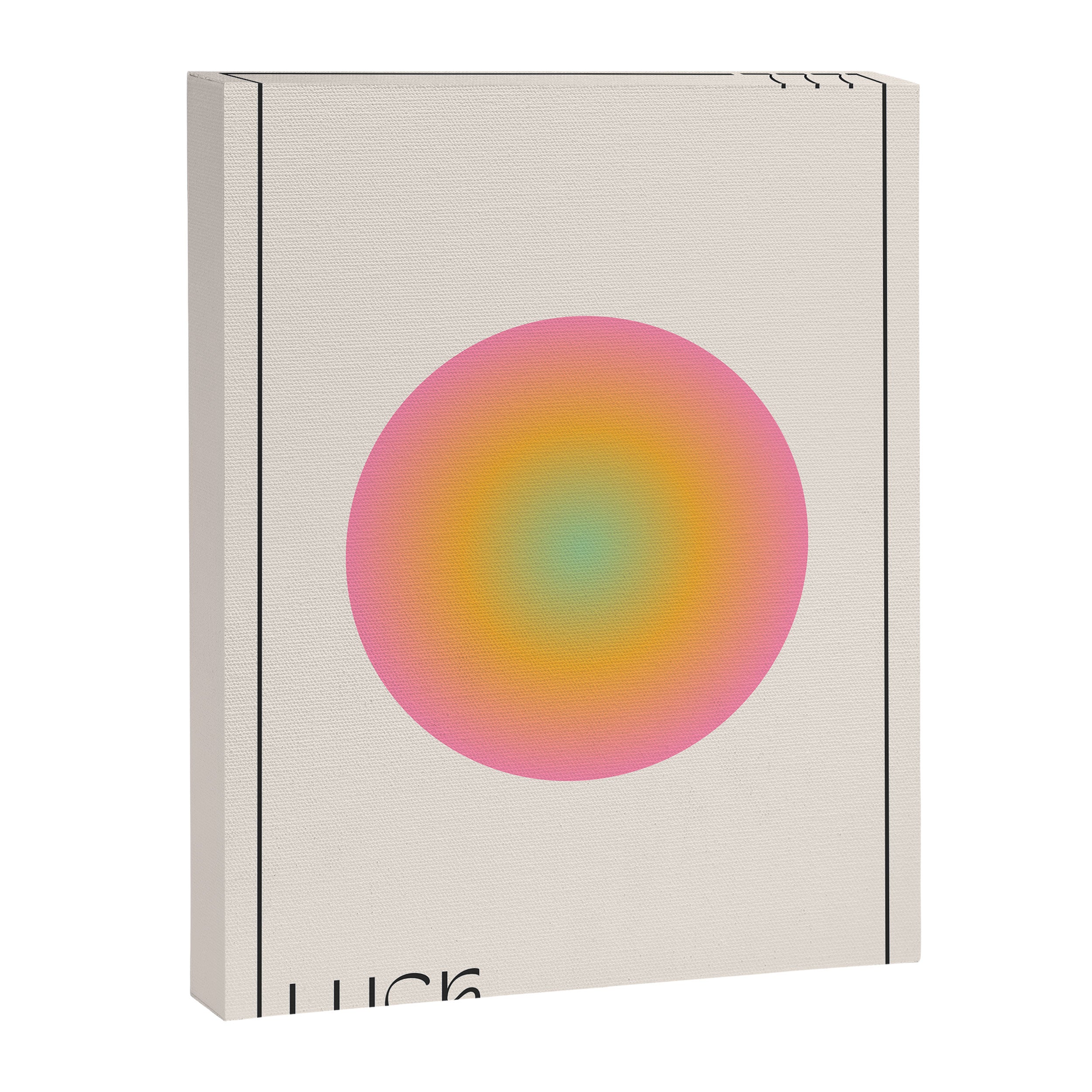 Angel Number 777 Aura Retro Circular Gradient Canvas Print Gallery Image 6
