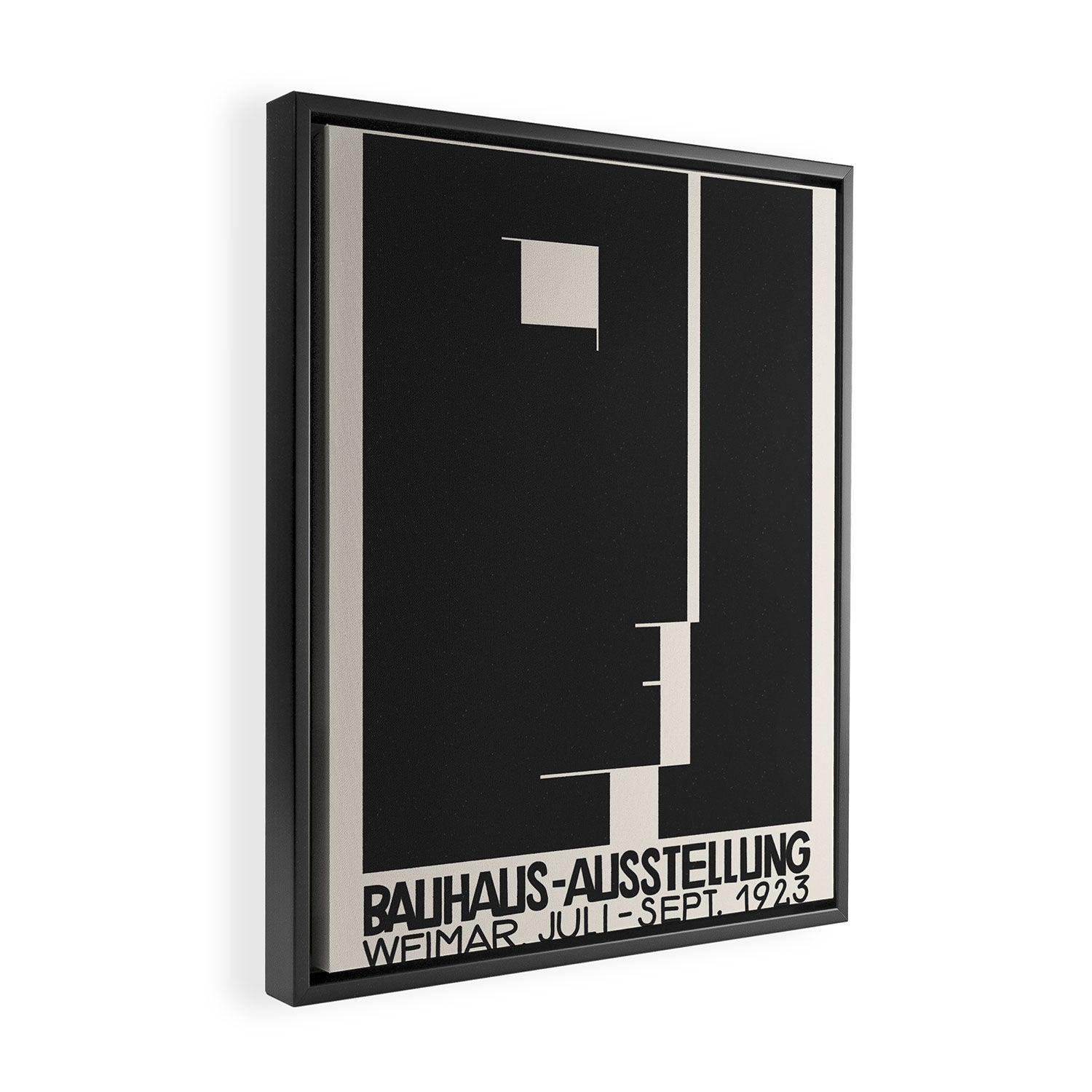 Bauhaus Exhibition Poster Weimar 1923 Framed Canvas Print Gallery Image 2