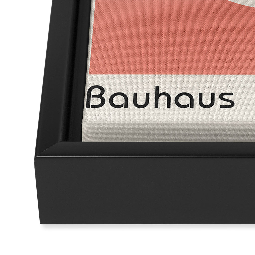 Bauhaus Eyes on Pink 1919 Framed Canvas Print Gallery Image 3
