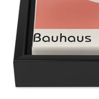 Bauhaus Eyes on Pink 1919 Framed Canvas Print Gallery Image 3