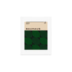 Bauhaus Geometry Mid Century Modern Exhibition Poster in Retro Vintage Green Tones 2 Art Print Gallery Image 1