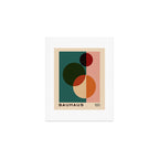 Bauhaus Mid Century Modern Exhibition Poster in Retro Vintage Warm Tones 1 Art Print Gallery Image 1