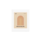 Bauhaus Mid Century Modern Exhibition Poster in Retro Vintage Warm Tones 3 Art Print Gallery Image 1