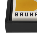 Bauhaus Retro Exhibiton Poster, Colorful Eclectic Geometric Print 1 Framed Canvas Print Gallery Image 3