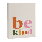 Be kind colorful retro Canvas Print Gallery Image 6