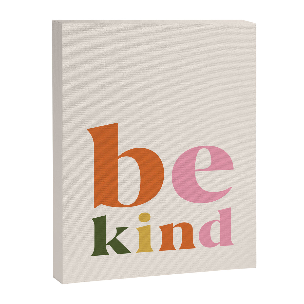 Be kind colorful retro Canvas Print Gallery Image 6
