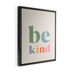 Be Kind Inspirational Quote Danish Pastel Print Framed Canvas Print Gallery Image 2