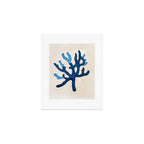 Blue Minimalist Coral Sea Ocean Coastal Art Painting Art Print Gallery Image 1