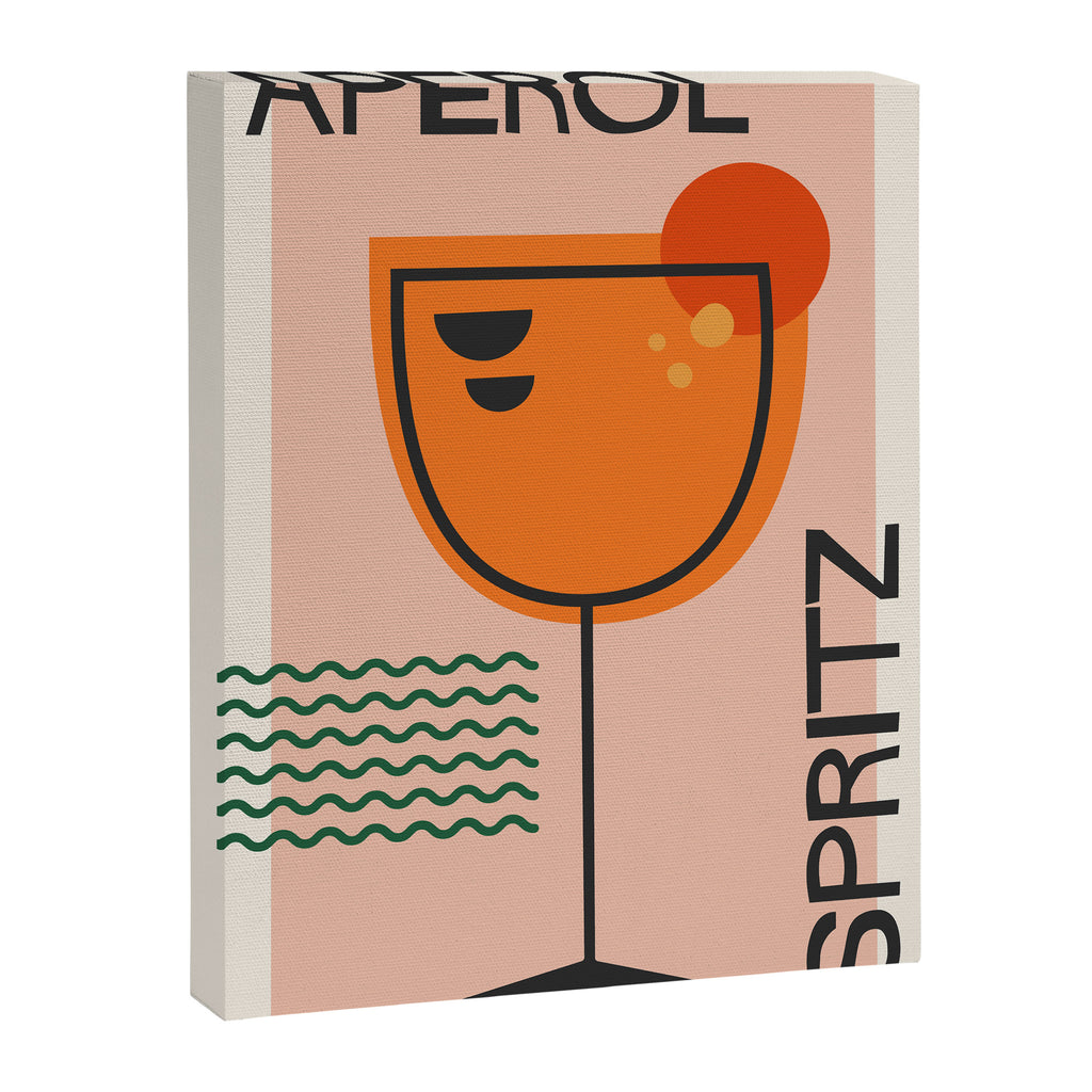 Cocktail Print Aperol Spritz Canvas Print Gallery Image 8