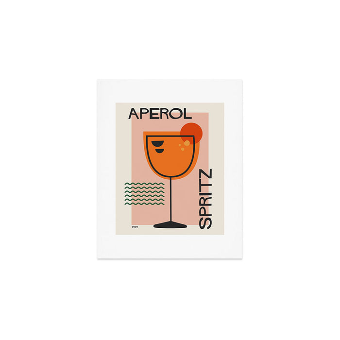 Cocktail Print Aperol Spritz Art Print Gallery Image 1