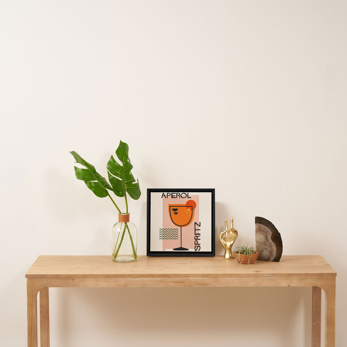 Cocktail Print Aperol Spritz Framed Canvas Print Gallery Image 3