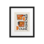 Cocktail Retro Old Fashioned Framed Art Print Gallery Image 5