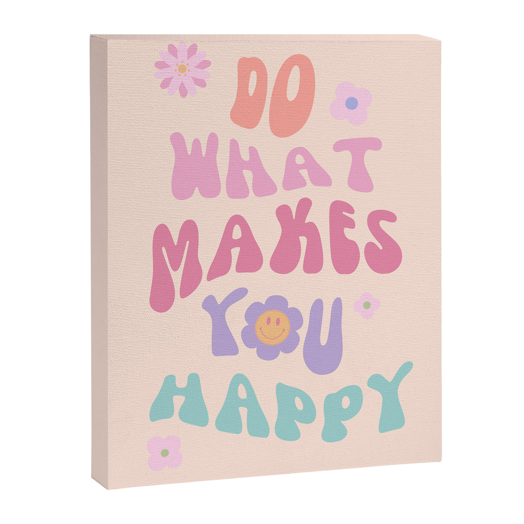 Danish Pastel Retro Inspirational Quote Canvas Print Gallery Image 6