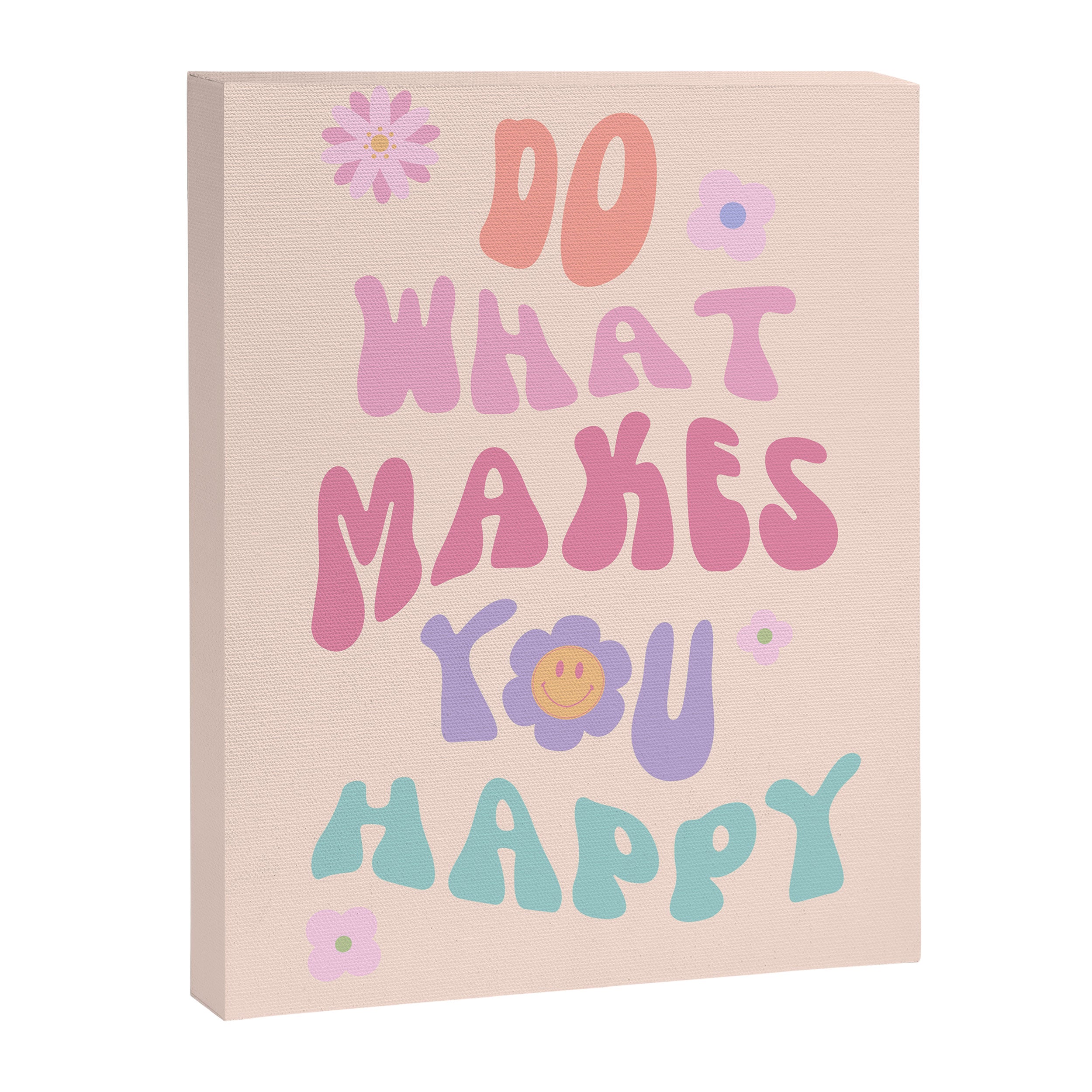 Danish Pastel Retro Inspirational Quote Canvas Print Gallery Image 6