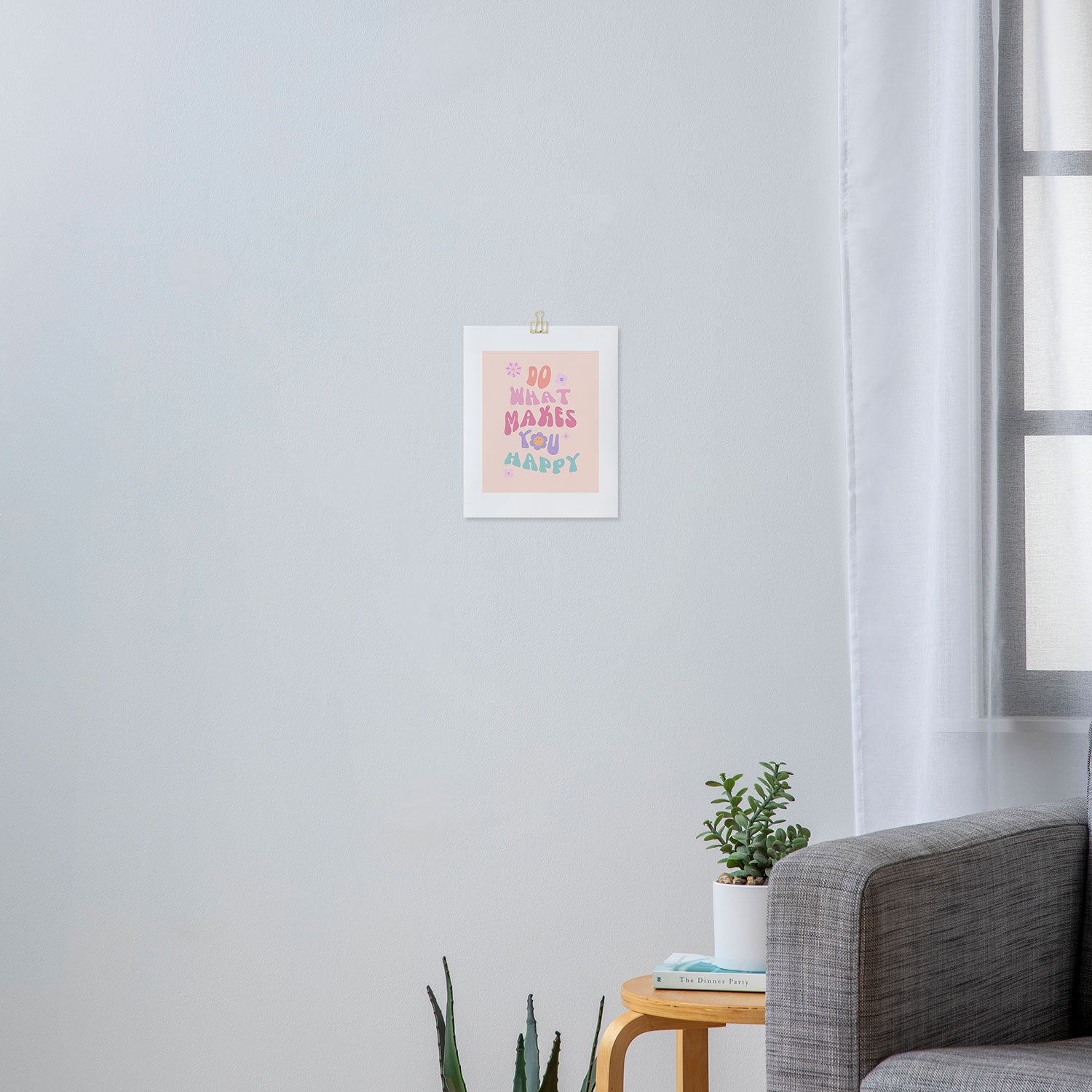 Danish Pastel Retro Inspirational Quote Art Print Gallery Image 3