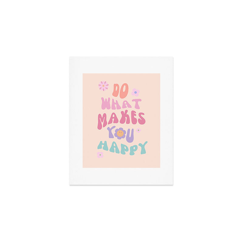 Danish Pastel Retro Inspirational Quote Art Print Gallery Image 1