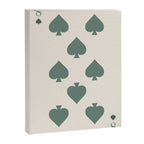 Eight of Spades Playing Card Sage Green Canvas Print Gallery Image 6
