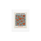 Flower Market Amsterdam, Modern Retro Flower Print Art Print Gallery Image 1