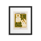 Flower Market Lima, Retro Eclectic Floral Print Framed Art Print Gallery Image 5