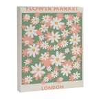 Flower Market London, Pastel Daisies Retro Print Canvas Print Gallery Image 6