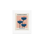 Flower Market Stockholm, Blue Playful Fowers Art Print Gallery Image 1