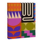Geometric Bold Colorful Play Pattern Canvas Print Gallery Image 6
