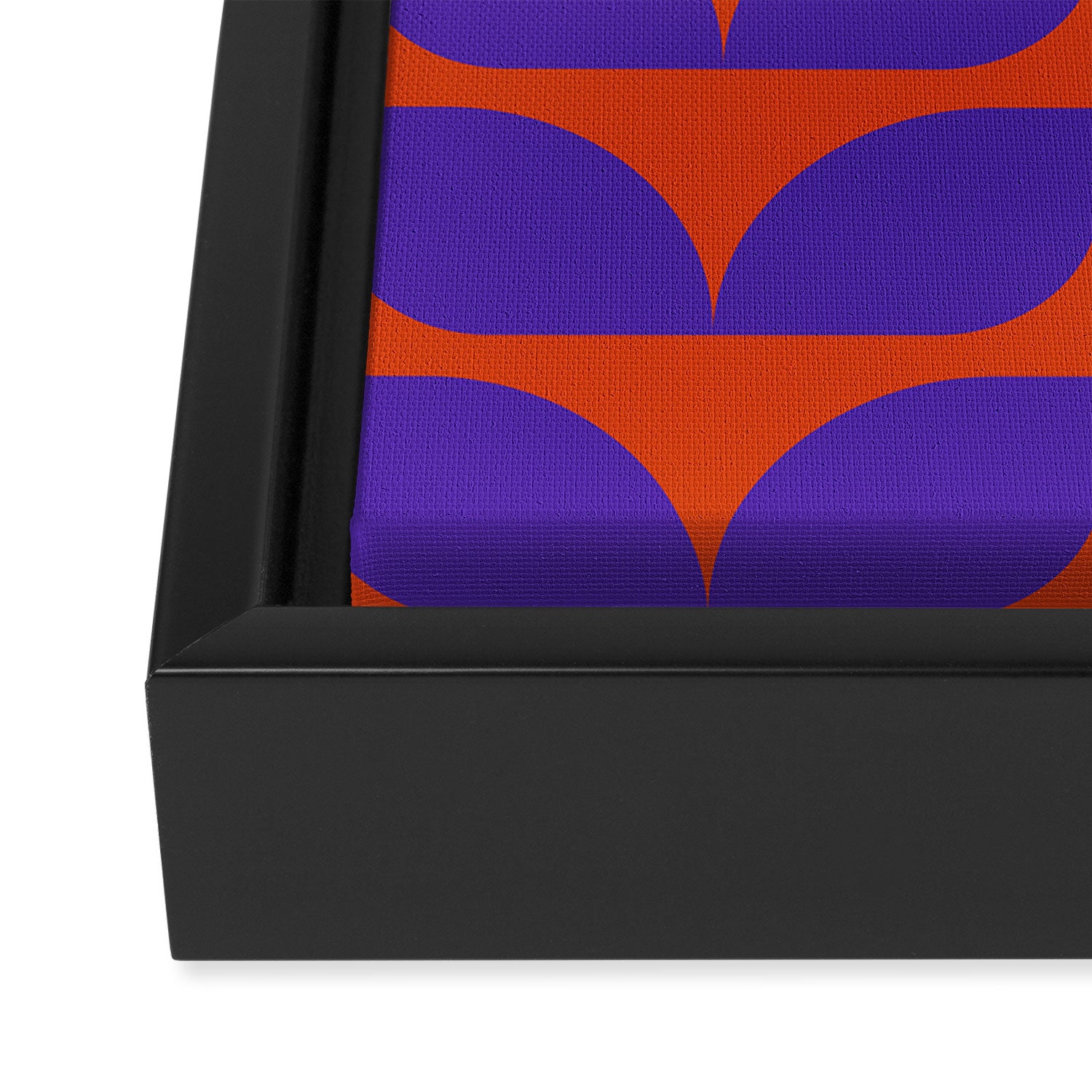 Geometric Bold Colorful Play Pattern Framed Canvas Print Gallery Image 3
