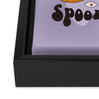 Hippie Groovy Halloween Print in Pastel Lilac Framed Canvas Print Gallery Image 3
