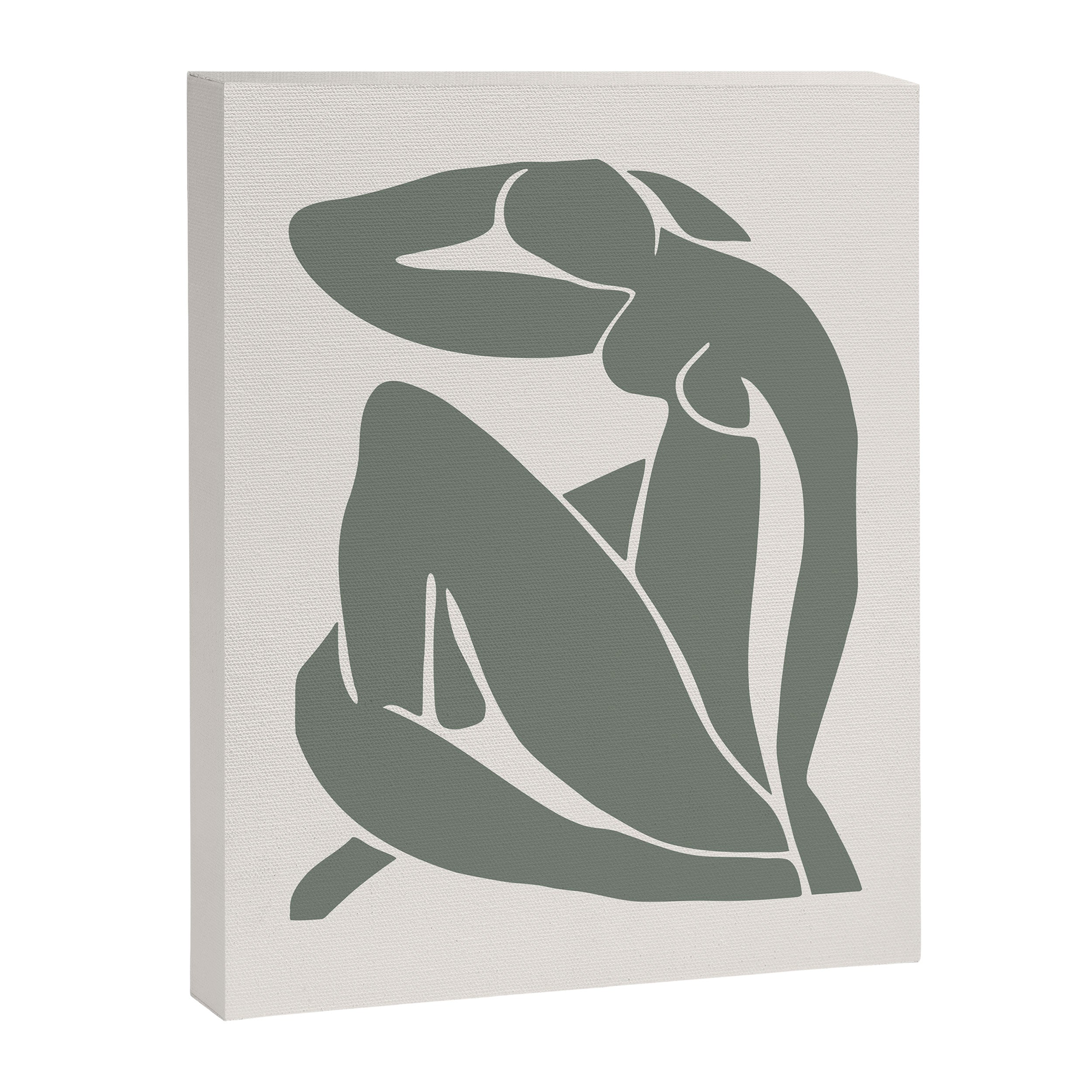 Matisse Woman Nude Sage Green Tone Canvas Print Gallery Image 6