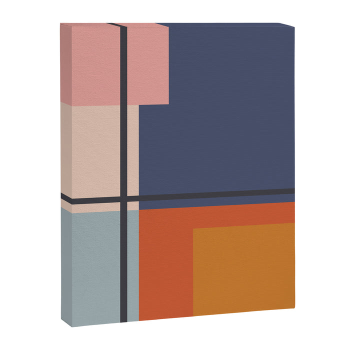 Mid Century Modern Retro Color Blocks 1 Canvas Print Gallery Image 1