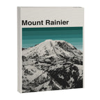Mount Rainier Retro National Park Poster Canvas Print Gallery Image 6