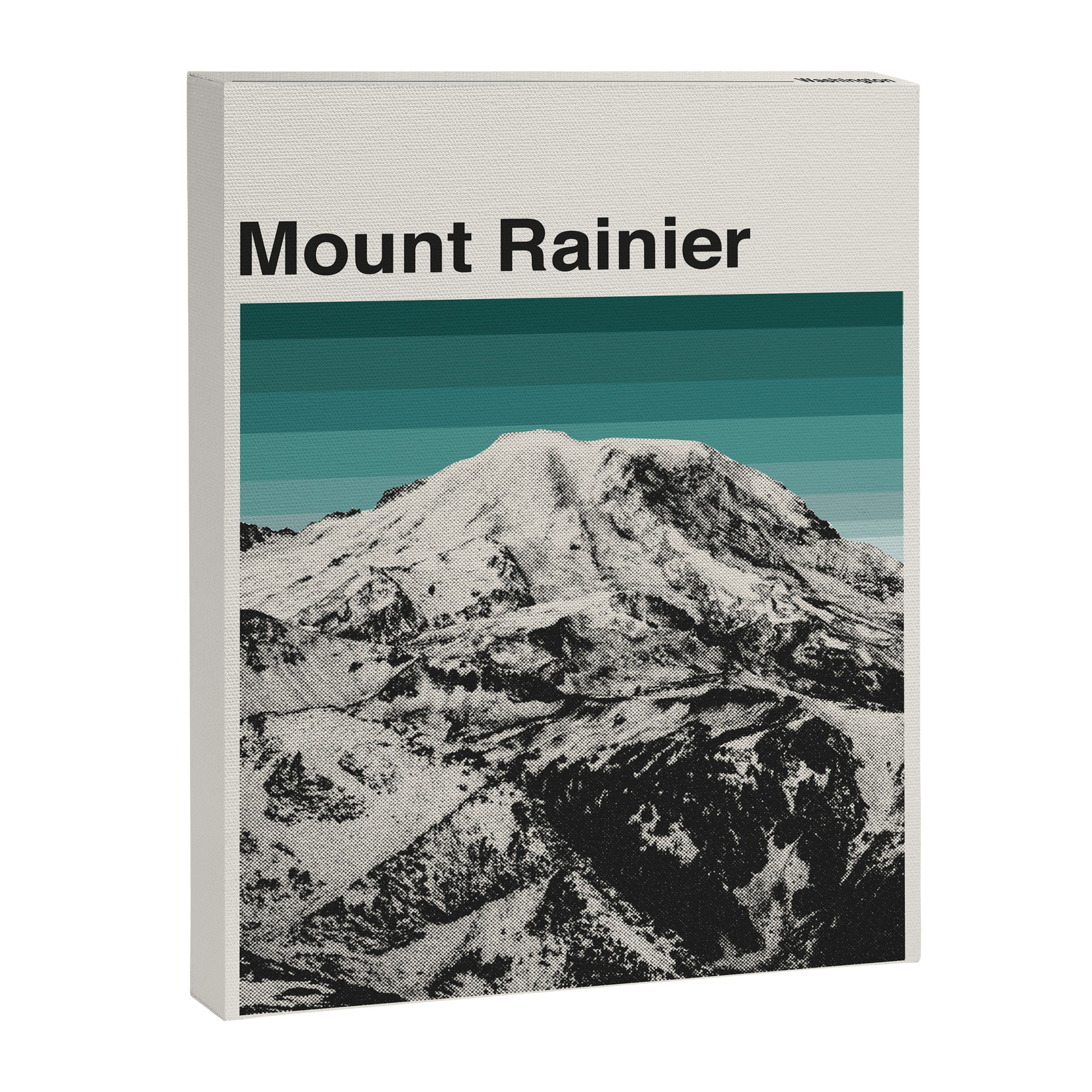 Mount Rainier Retro National Park Poster Canvas Print Gallery Image 6