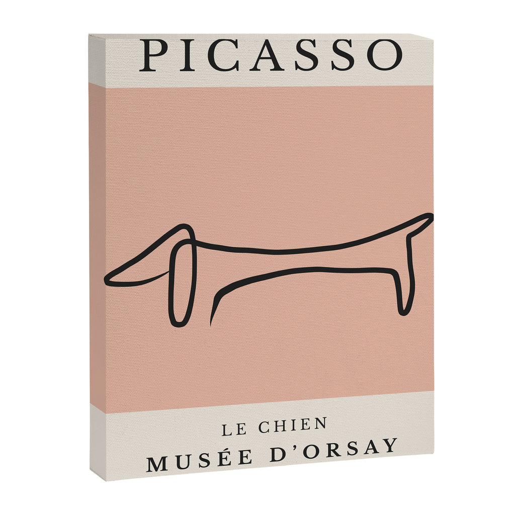 Picasso Exhibition Poster Le Chien Line Art Canvas Print Gallery Image 6