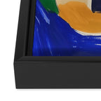 Reading Girl Abstract Female Art Matisse Inspired Framed Canvas Print Gallery Image 3