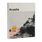 Retro National Park Poster, Acadia Maine, Vintage Mid Century Modern Canvas Print Gallery Image 6