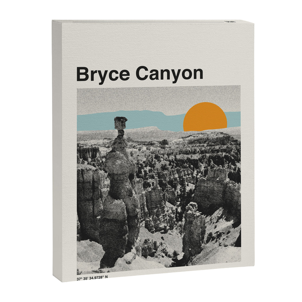 US National Park Retro Poster Bryce Canyon Utah Canvas Print Gallery Image 6