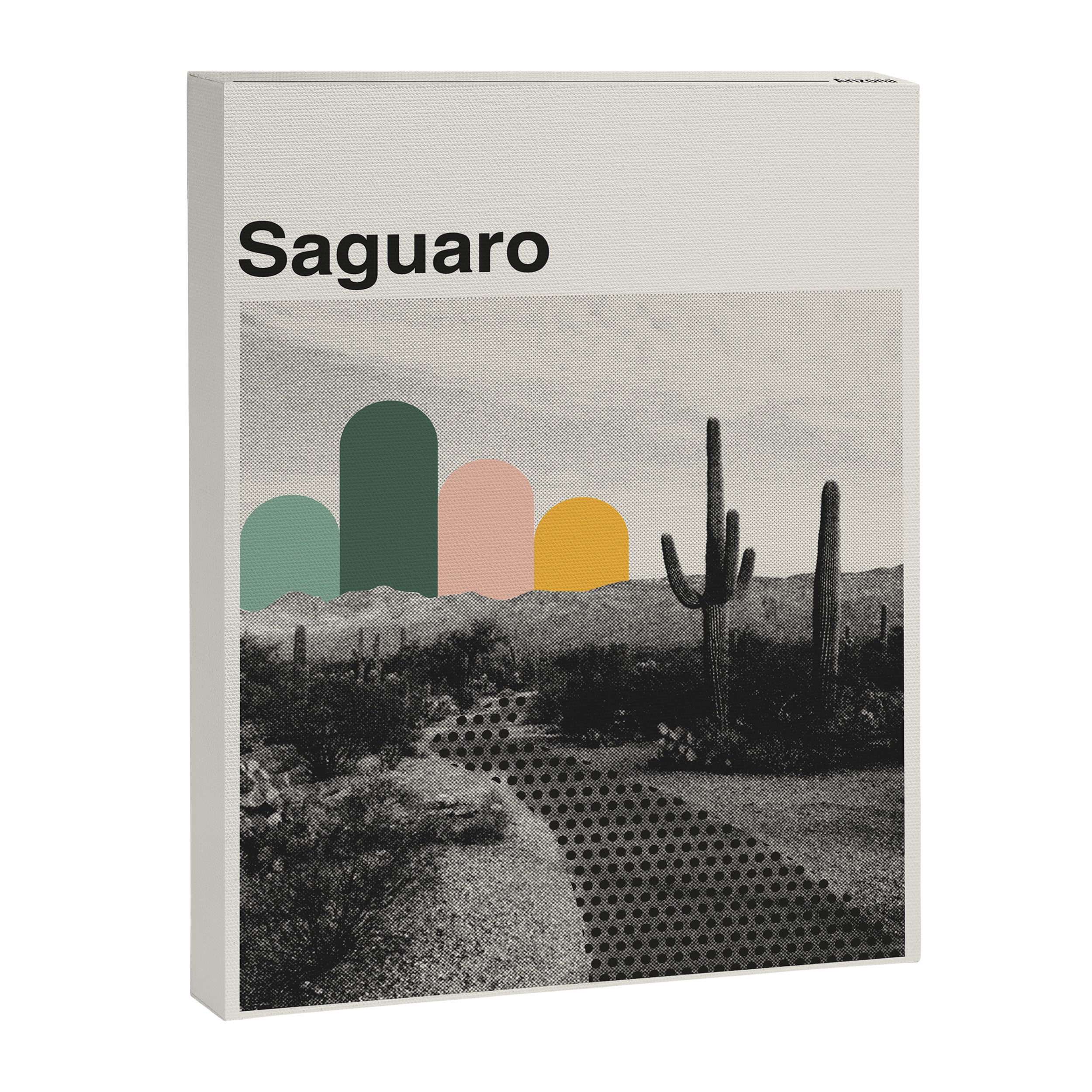Saguaro National Park Mid Century Modern Travel Poster Canvas Print Gallery Image 6