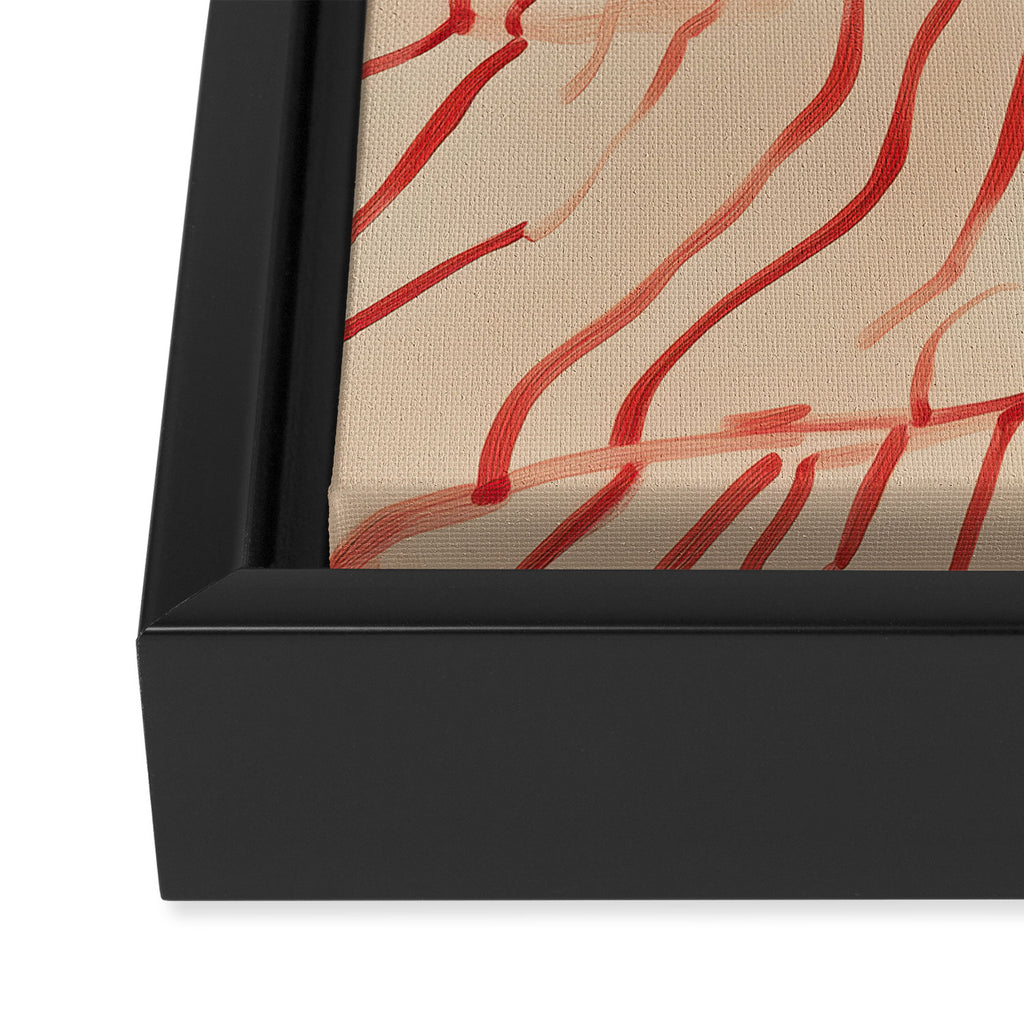 Sleeping Woman in Stripes Matisse Style 2 Framed Canvas Print Gallery Image 3