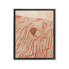 Sleeping Woman in Stripes Matisse Style 2 Framed Canvas Print Gallery Image 6