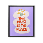 This Must Be The Place Typographic Pastel Print Framed Canvas Print Gallery Image 6