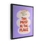This Must Be The Place Typographic Pastel Print Framed Canvas Print Gallery Image 2