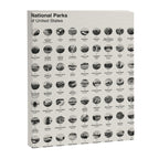 US National Park Minimalist Checklist Canvas Print Gallery Image 6