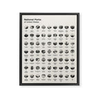 US National Park Minimalist Checklist Framed Canvas Print Gallery Image 6