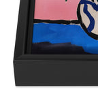 Vase of Flowers Maximalist Matisse Inspired Painting Framed Canvas Print Gallery Image 3