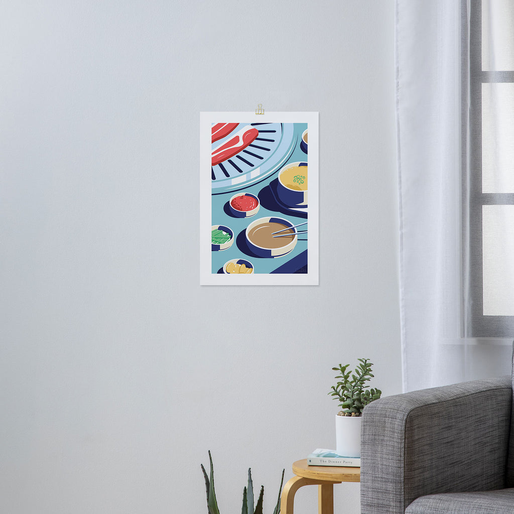 A night out in Seoul - Part 1 - Korean BBQ Art Print Gallery Image 3
