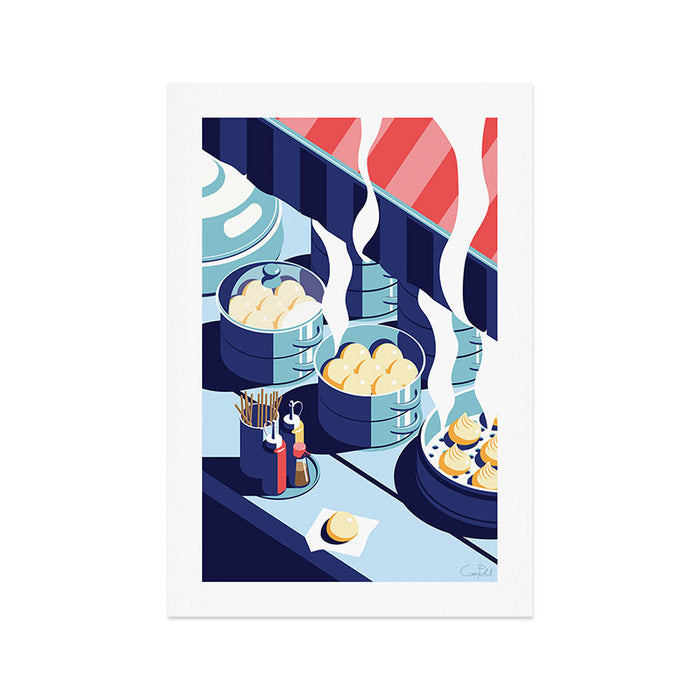 A night out in Seoul - Part 5 - Dumplings Art Print Gallery Image 1