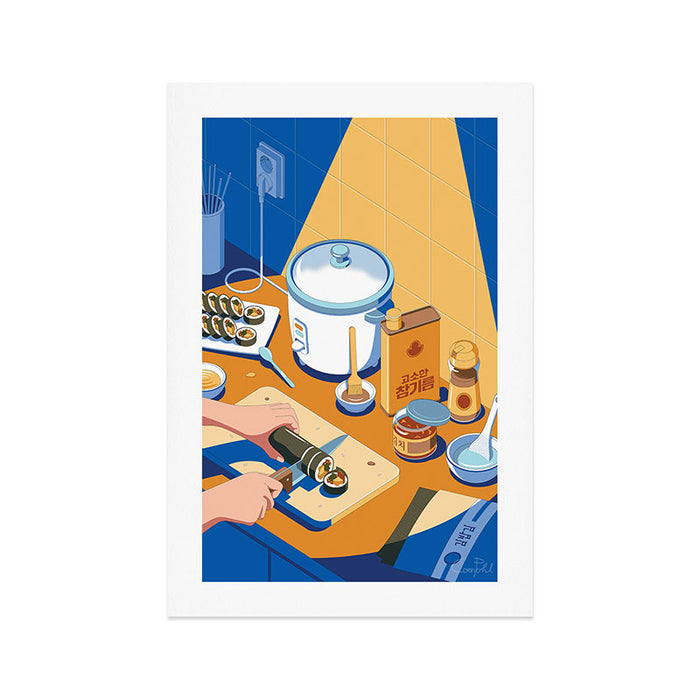 Korean Kimbab Art Print Gallery Image 1