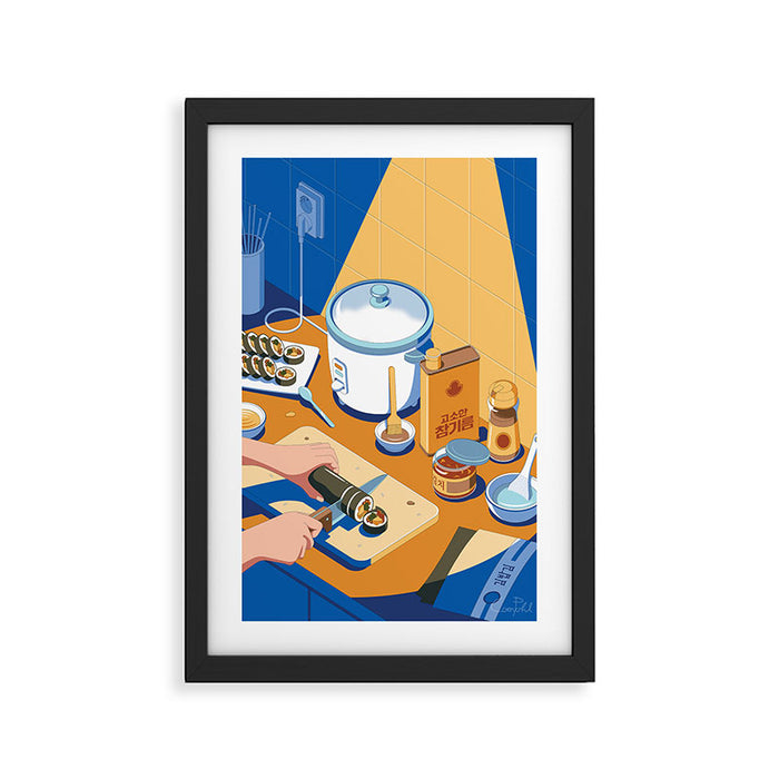 Korean Kimbab Framed Art Print Gallery Image 1
