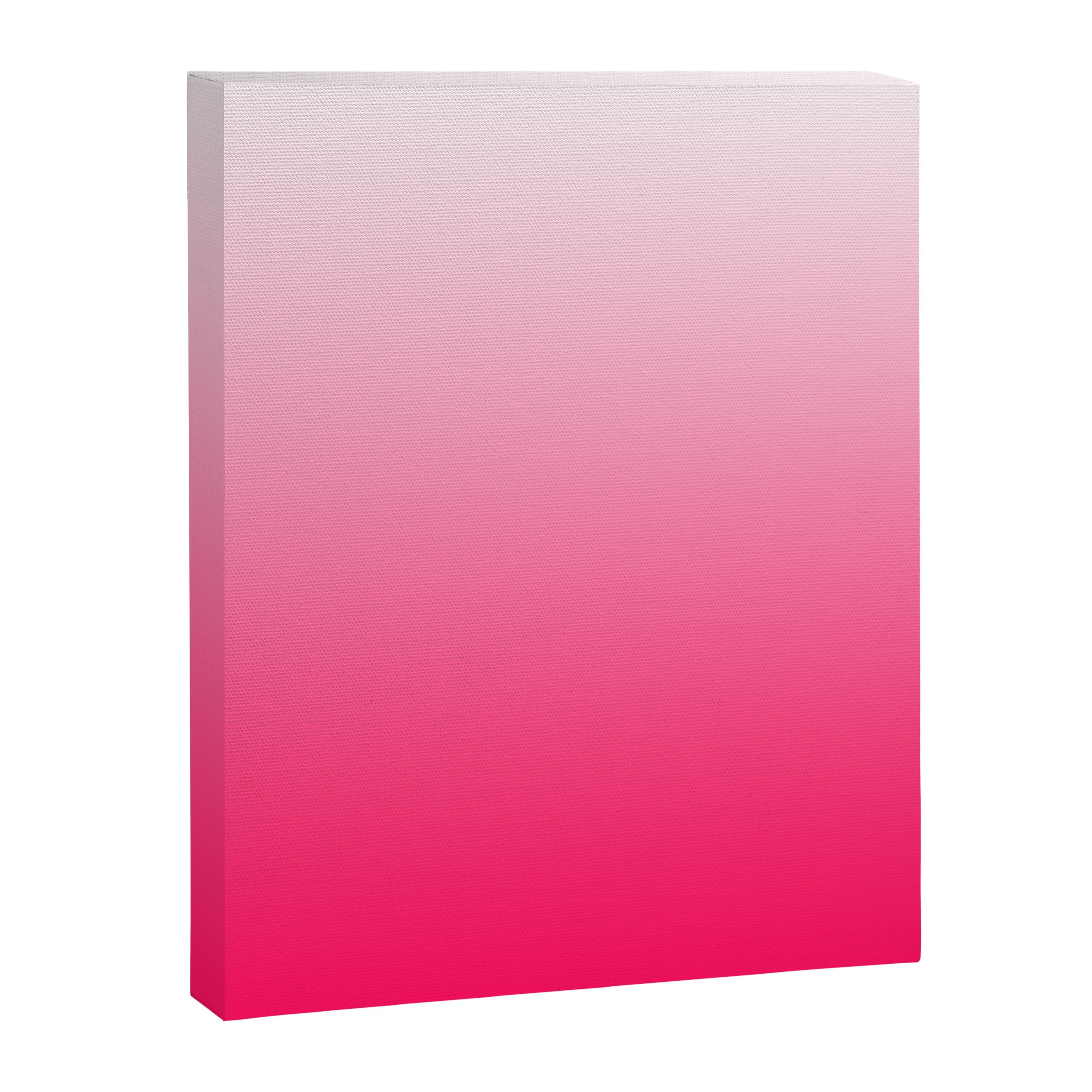 White and Warm Pink Gradient 045 Canvas Print Gallery Image 8