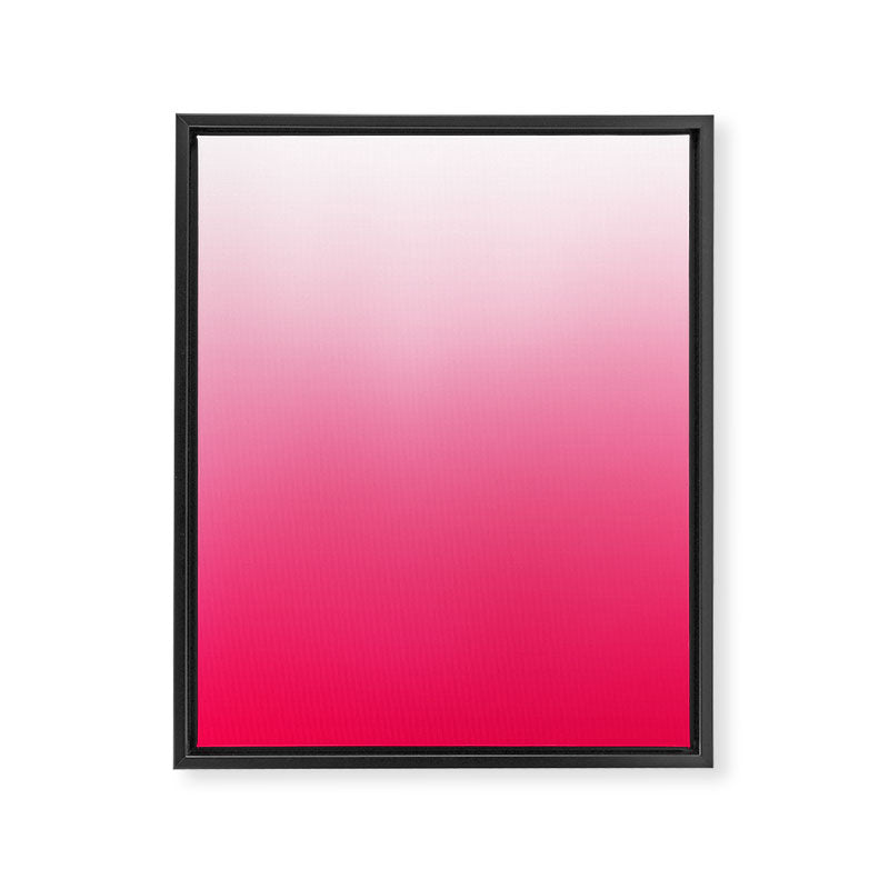 White and Warm Pink Gradient 045 Framed Canvas Print Gallery Image 8
